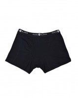 Boxer Chico Negro Algodón Punto Blanco