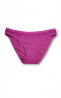 Braga Mujer Morado Algodón Punto Blanco