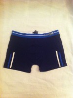 Boxer Azul oscuro Punto Blanco Goma Vista